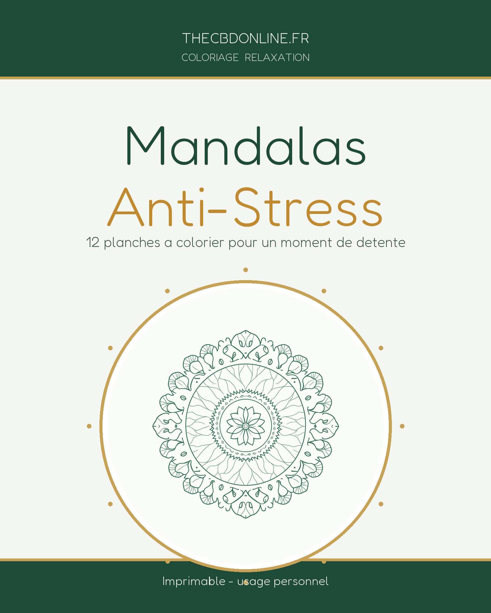 Mandalas Anti-Stress - couverture du pack